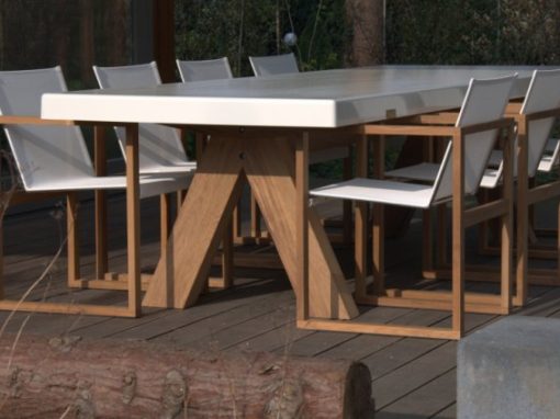 Roy Dining Table + Butaque ( Fuera Dentro )